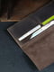 Шкіряний гаманець шоколадного кольору | 6798767 | фото 3