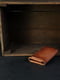 Шкіряний гаманець потрійного складання коричневий | 6798802 | фото 2