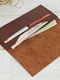 Шкіряний гаманець коричневого кольору | 6798862 | фото 4