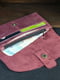 Шкіряний гаманець "Батерфляй 2" фіолетового кольору | 6798863 | фото 3