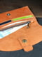 Шкіряний гаманець "Батерфляй 2" коричневий відтінку коньяк | 6798864 | фото 3