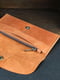 Шкіряний гаманець "Батерфляй 2" коричневий відтінку коньяк | 6798864 | фото 4