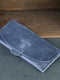 Синій шкіряний гаманець "Батерфляй 2" | 6798868 | фото 2
