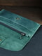 Шкіряний гаманець "Батерфляй 2" зеленого кольору | 6798872 | фото 4