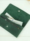 Зелений шкіряний гаманець "Флай" | 6798876 | фото 3