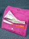 Шкіряний гаманець "Флай" рожевий у візерунок | 6798878 | фото 3
