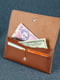 Шкіряний гаманець "Флай" коричневий | 6798890 | фото 3