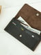 Шкіряний гаманець "Флай" шоколадного кольору | 6798897 | фото 4