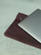 Шкіряний бордовий чохол для MacBook | 6798937 | фото 5