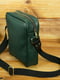 Шкіряна сумка зеленого кольору | 6798942 | фото 3