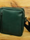Шкіряна сумка зеленого кольору | 6798942 | фото 4