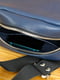Шкіряна сумка синього кольору | 6798943 | фото 6