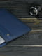 Шкіряний синій чохол для MacBook | 6798952 | фото 3