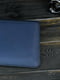 Шкіряний синій чохол для MacBook | 6798952 | фото 4