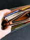 Шкіряний зелений гаманець-клатч з ремінцем | 6799016 | фото 3