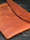 Кожаный чехол для MacBook цвета коньяк | 6799029 | фото 3
