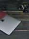 Шкіряний бордовий чохол для MacBook | 6799074