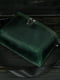 Шкіряна сумка через плече зеленого кольору | 6799094 | фото 2