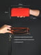 Шкіряний вишневий гаманець-клатч на круговій блискавці | 6799105 | фото 4