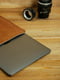Шкіряний коричневий чохол для MacBook | 6799140 | фото 2