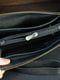Черный кожаный кошелек-клатч с ремешком | 6799150 | фото 3