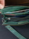 Зеленый кожаный кошелек-клатч с ремешком | 6799154 | фото 5