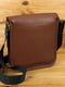 Шкіряна сумка коричневого кольору | 6799205 | фото 5