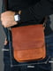 Шкіряна сумка коричневого кольору | 6799205 | фото 7