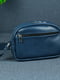 Шкіряна сумка "Віола" синього кольору | 6799245 | фото 5