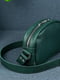 Шкіряна сумка "Віола" зеленого кольору | 6799246 | фото 3
