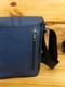 Шкіряна сумка синього кольору | 6799287 | фото 5