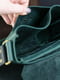 Шкіряна сумка зеленого кольору | 6799290 | фото 6