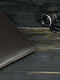 Шкіряний чохол кавового кольору для MacBook | 6799301 | фото 4