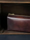 Коричневий шкіряний гаманець-клатч "Тревел" | 6799329