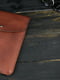 Кожаный коричневый чехол для MacBook | 6799365