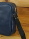Шкіряна сумка синього кольору | 6799406 | фото 2