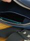 Шкіряна сумка синього кольору | 6799406 | фото 5