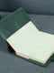 Шкіряна обкладинка для блокноту А5 зеленого кольору | 6800735 | фото 2