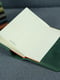 Шкіряна обкладинка для блокноту А5 зеленого кольору | 6800735 | фото 3