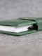 Шкіряна обкладинка для блокноту А5 зеленого кольору | 6800757 | фото 2