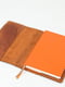 Шкіряна обкладинка для блокноту А5 коньячного кольору | 6800766 | фото 2