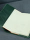 Шкіряна обкладинка для блокноту А5 зеленого кольору | 6800773 | фото 2