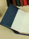 Шкіряна обкладинка для блокноту А5 синього кольору | 6800788 | фото 2