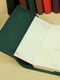 Шкіряна обкладинка для блокноту А5 зеленого кольору | 6800789 | фото 2