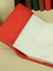 Шкіряна обкладинка для блокноту А5 червоного кольору | 6800791 | фото 2
