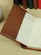 Шкіряна обкладинка для блокноту А5 коричневого кольору | 6800792 | фото 2