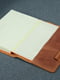 Шкіряна обкладинка для щоденника формату А5 кольору коньяк | 6800824 | фото 3