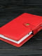 Шкіряна обкладинка для щоденника формату А5 червона | 6800866 | фото 3
