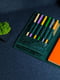 Обложка с пеналом для ежедневника формата А5 "Модель №16" зеленого цвета | 6800901 | фото 2