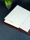 Обкладинка з пеналом для щоденника формату А5 "Модель №16" кольору бордо | 6800903 | фото 3